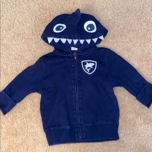 Gap shark zip front hoodie
